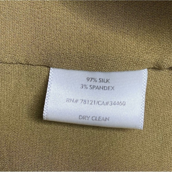 Eileen Fisher Silk Blend Open Front Cardigan Green Sz Petite Med - Picture 4 of 6